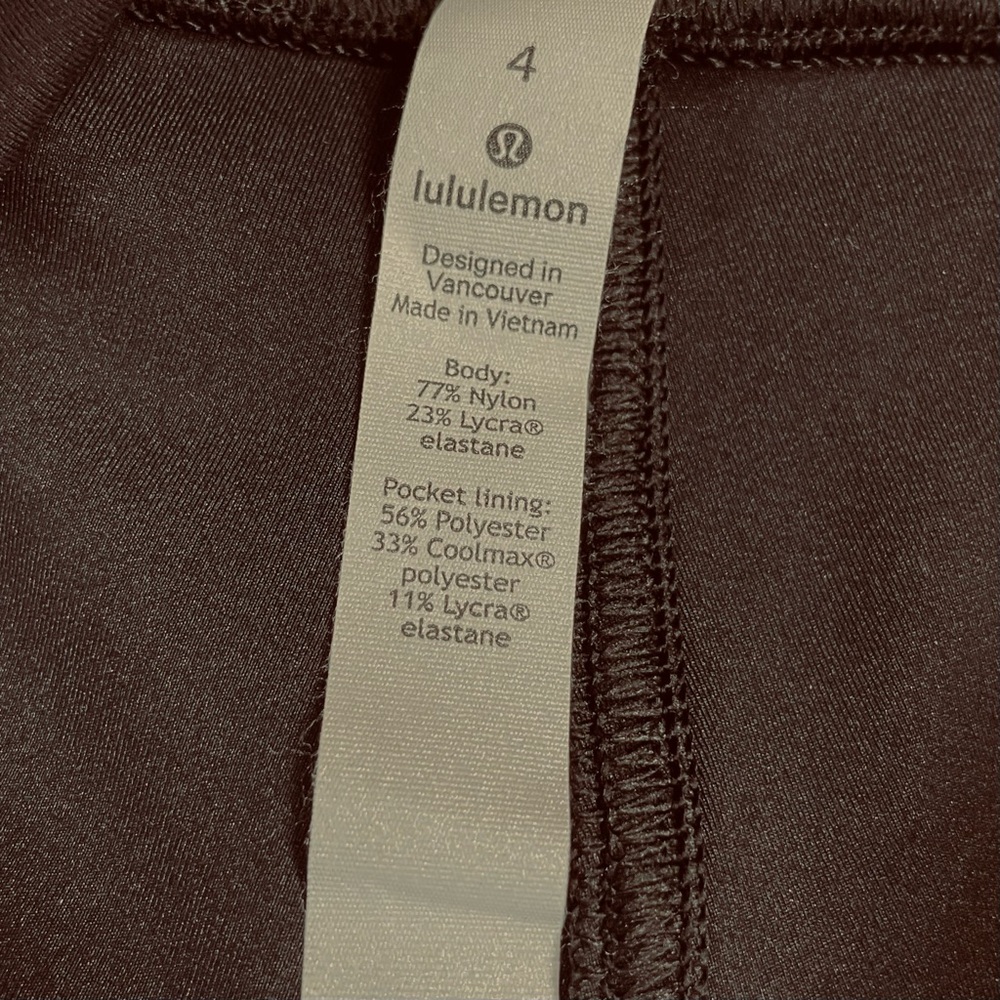 Women's LULULEMON Athletica BLACK & PINK Sweat & Repeat 28" TIGHT Legging PANT 4 - Picture 6 of 8